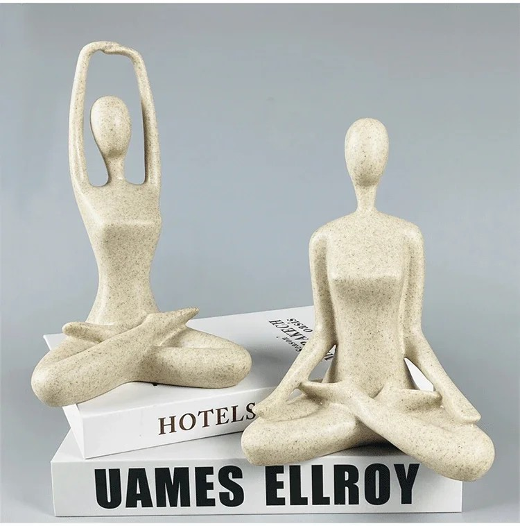 Maliben | Zenjoy Woman In Yoga Statue – Modern Indoor Decoration Made Of Resin