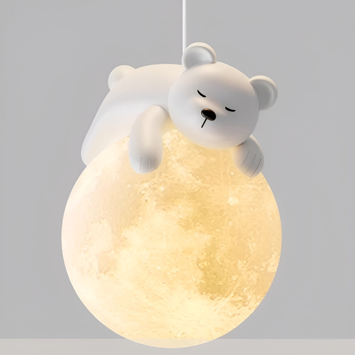 Maliben | Children's Ceiling Lamp Mondolino | Led Hanging Lamp With Moon & Animals | Dimmable & Energy Efficient | For 3–5 M² Rooms