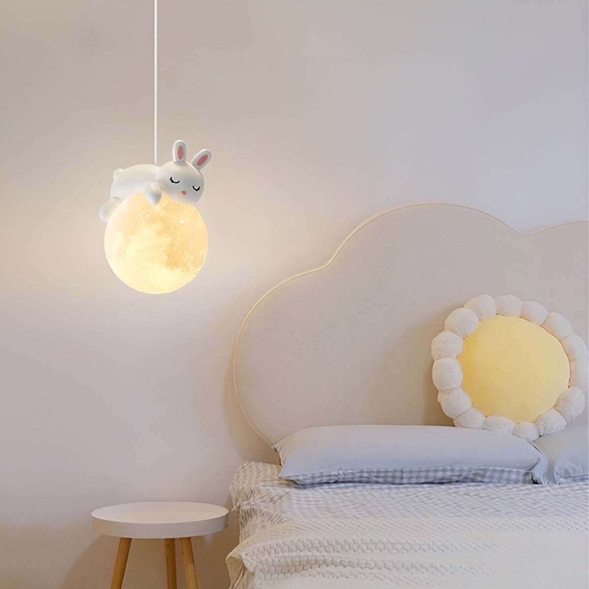 Maliben | Children's Ceiling Lamp Mondolino | Led Hanging Lamp With Moon & Animals | Dimmable & Energy Efficient | For 3–5 M² Rooms
