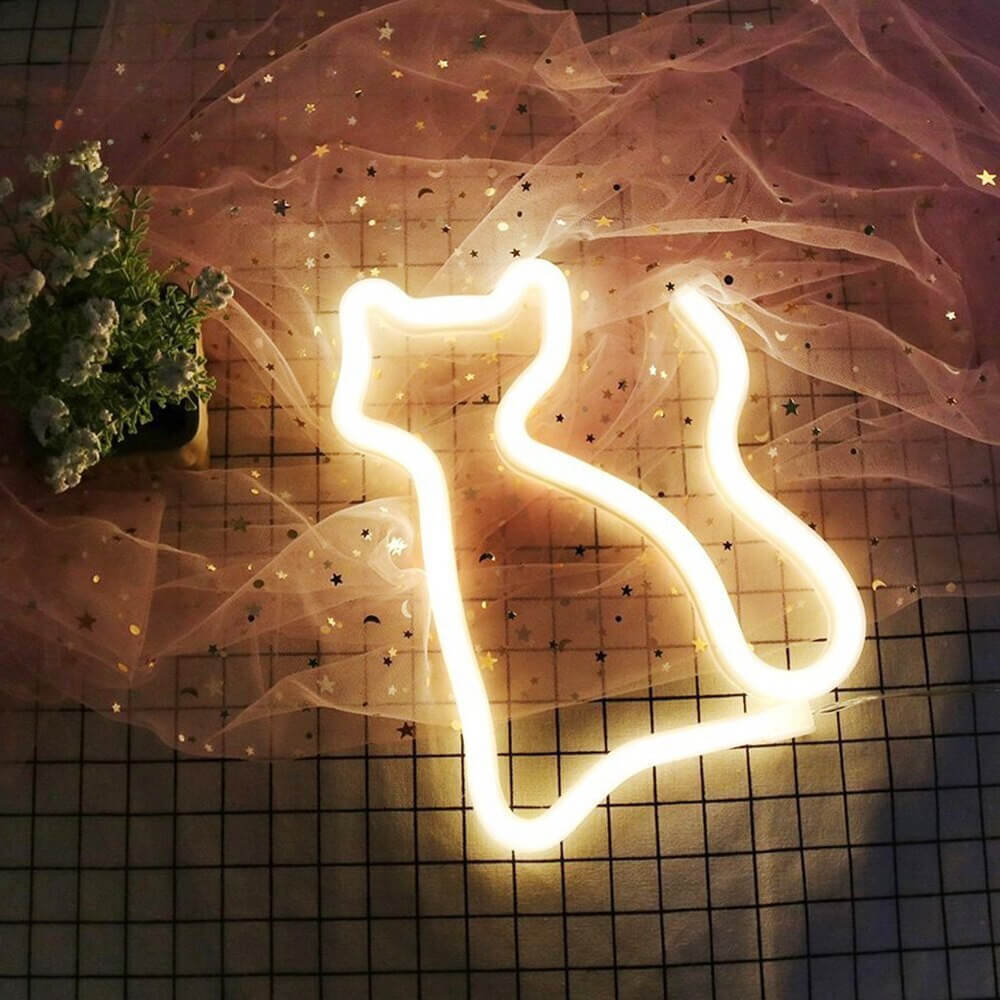 Maliben | Trendy Kitty Neon Lamp - Enchanting Lighting For Every Room