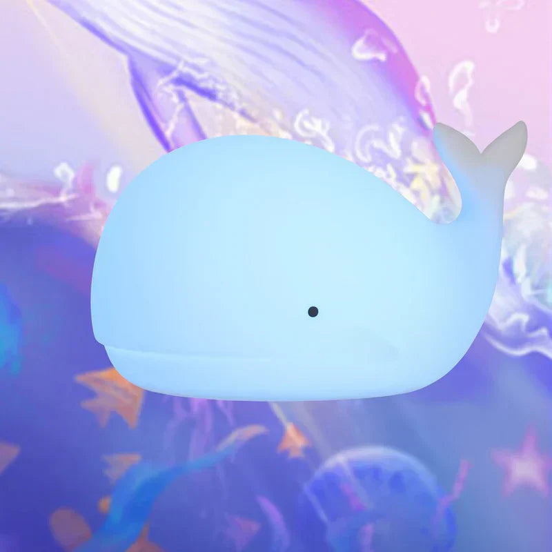 Maliben | Cute Whale Night Light With Colour Changing - Glowwhale