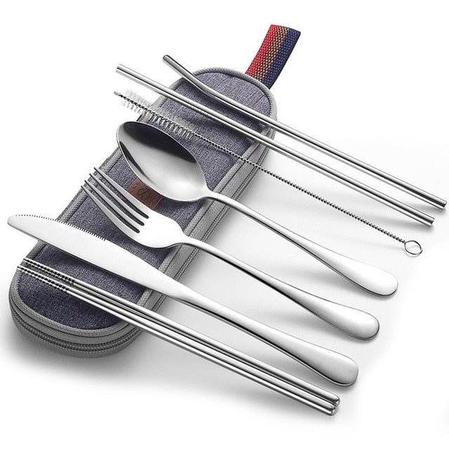 Maliben Cutlery set with portable case