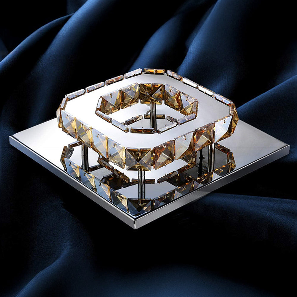 Maliben | Ceiling Light Crystal Led Modern Flush Fixture
