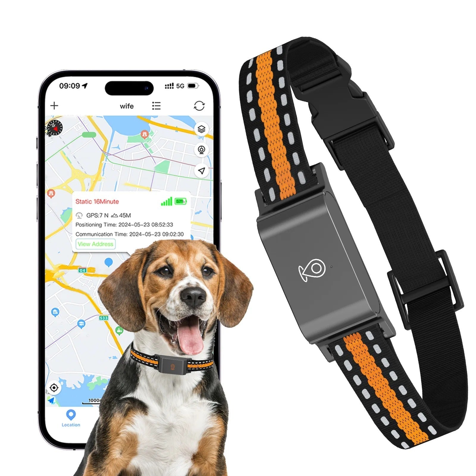 Maliben | GPS Dog and Cat Collar – Unlimited Range Real-Time Tracker