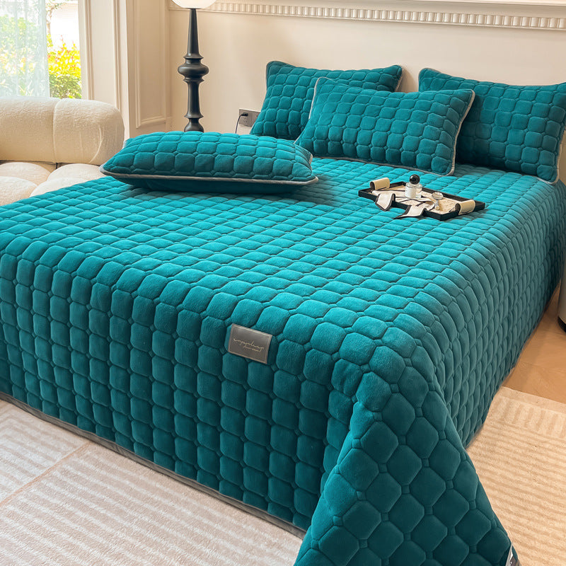 Maliben | Modern Soft Throw Blanket with Square Texture – Stylish Fluffy Bed & Sofa Cover