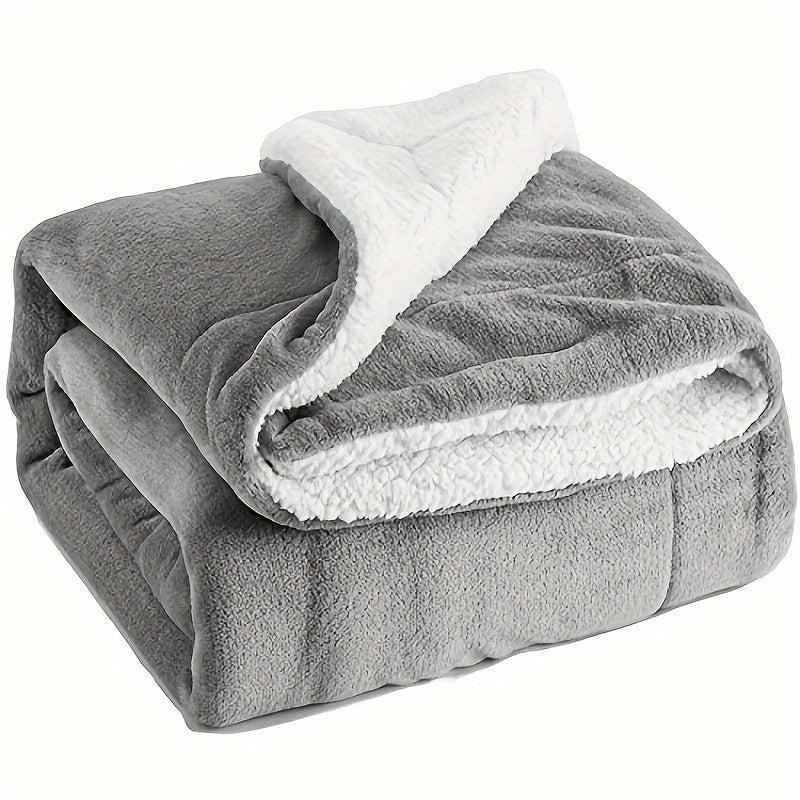 Maliben | Chic Sherpa Fleece Blanket For Optimal Comfort