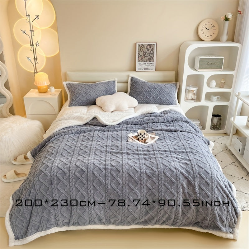 Maliben | Vintage Luxe Reversible Fleece Blanket - Essential For Winter