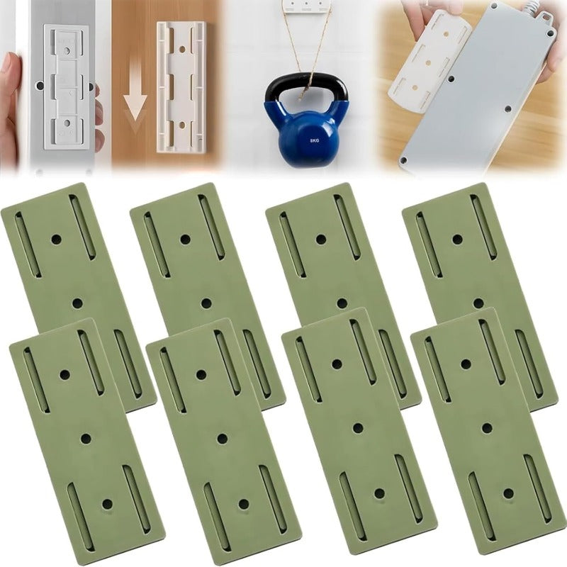 Maliben | Adhesive Power Strip Mounts | No-Drill Wall & Desk Organizer With Slide Rail