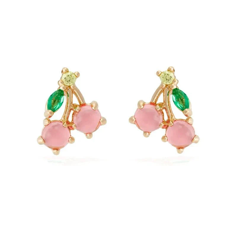 Maliben | Dainty Fruit Hoop & Stud Earrings