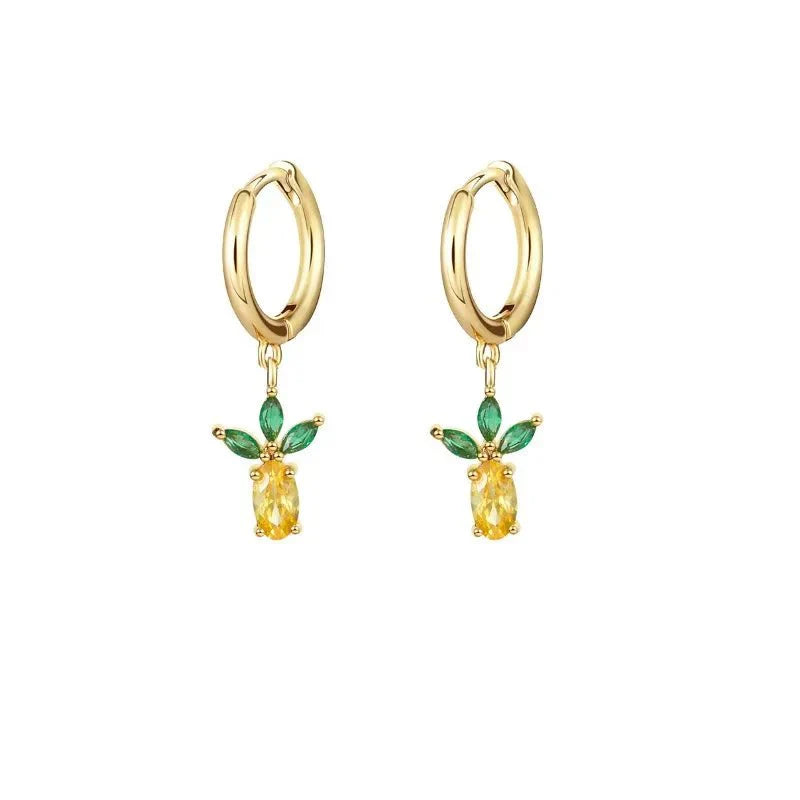 Maliben | Dainty Fruit Hoop & Stud Earrings