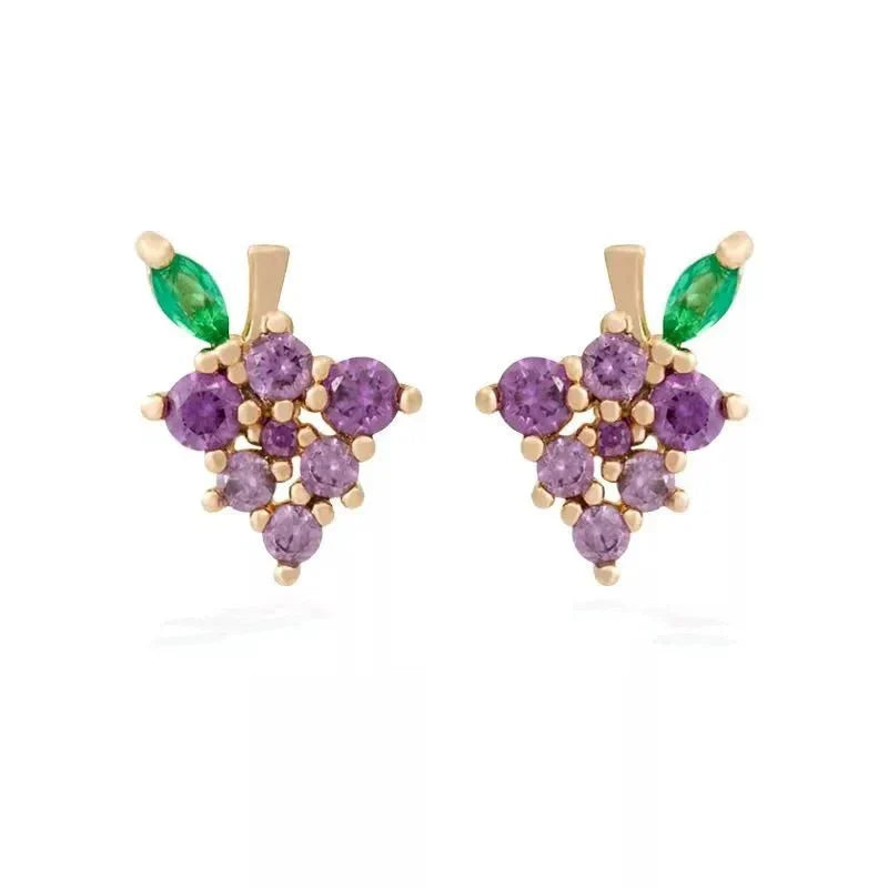 Maliben | Dainty Fruit Hoop & Stud Earrings