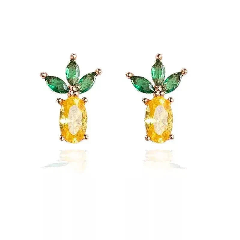 Maliben | Dainty Fruit Hoop & Stud Earrings