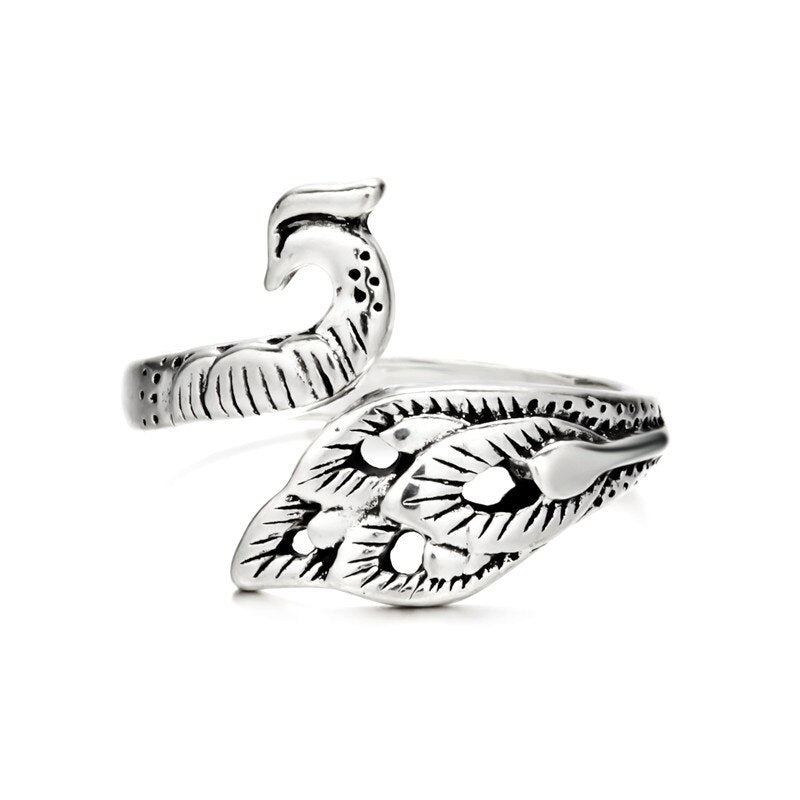 Maliben | Women’S Vintage Cat Ring | Adjustable Animal Knuckle Band | Zinc Alloy Fashion Jewelry For Daily & Party Wear