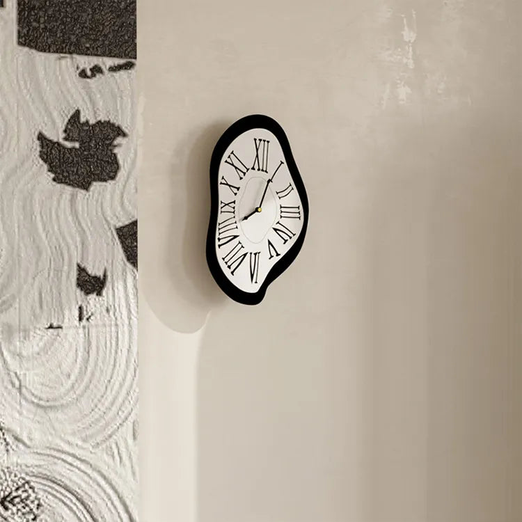 Maliben | Surrealistic Black Wall Clock: Artistic & Stylish