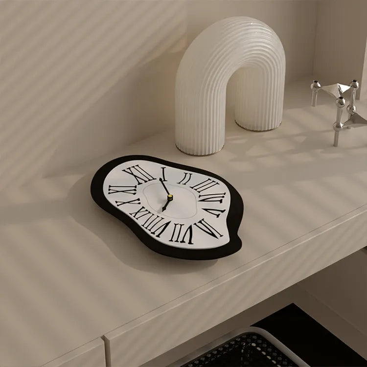 Maliben | Surrealistic Black Wall Clock: Artistic & Stylish