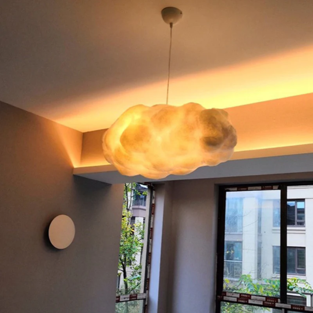 Maliben | Design Cloud Led Pendant Light White Pvc/Cotton - Nimbus