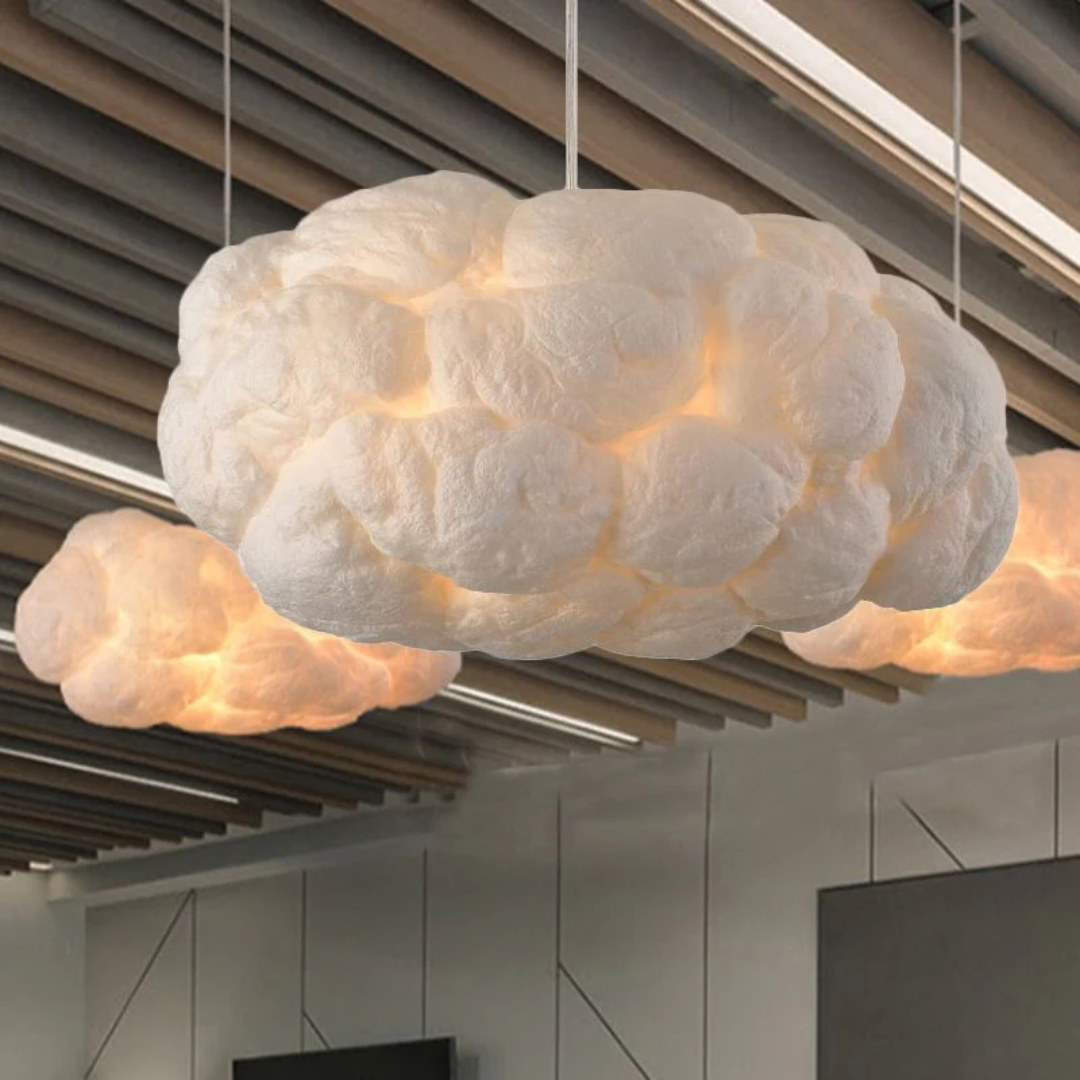 Maliben | Design Cloud Led Pendant Light White Pvc/Cotton - Nimbus