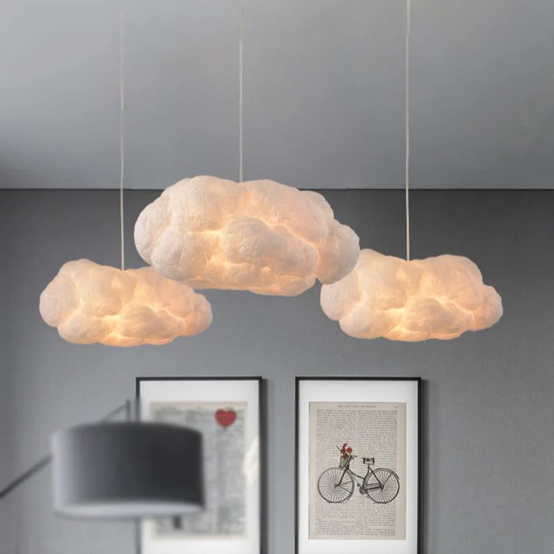 Maliben | Design Cloud Led Pendant Light White Pvc/Cotton - Nimbus
