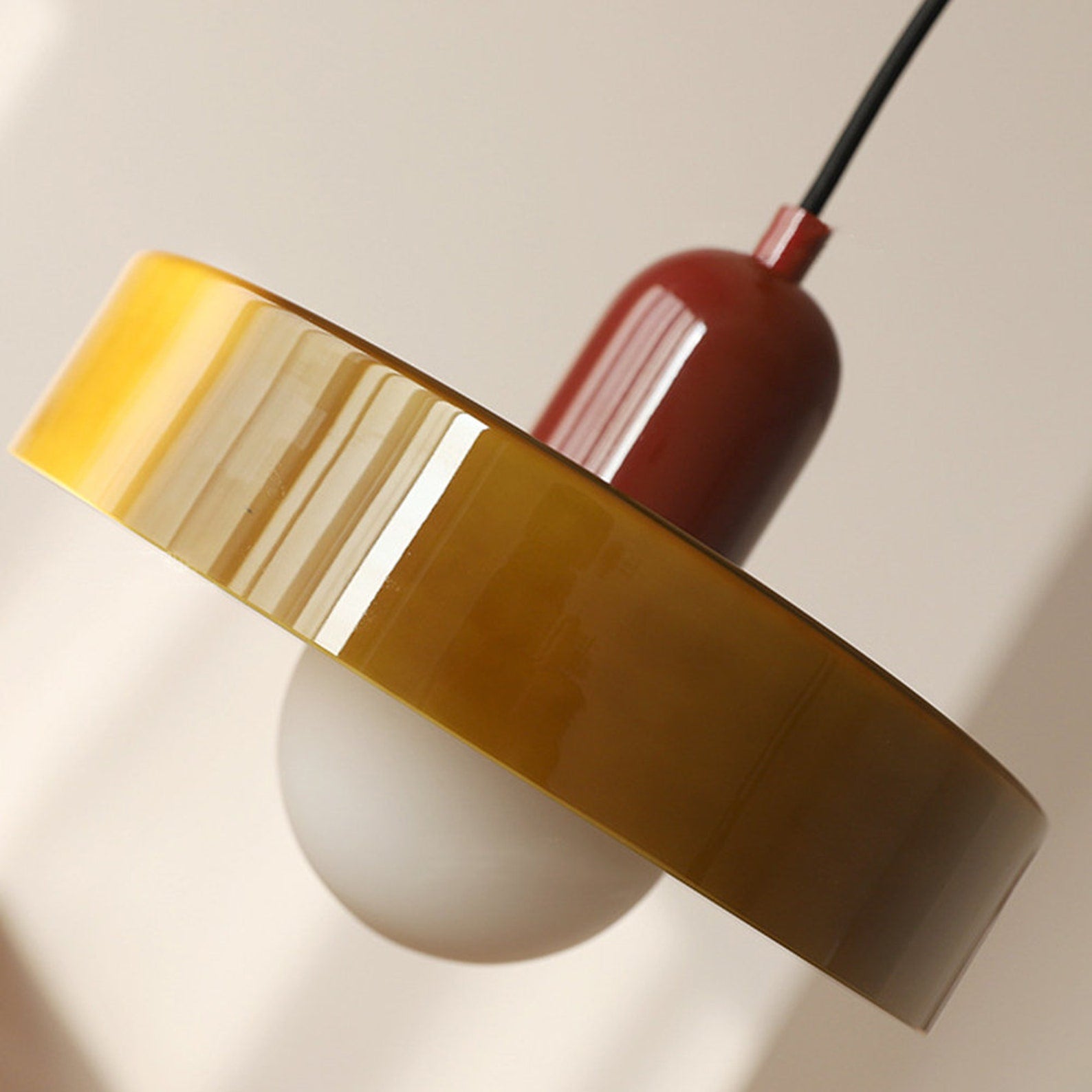 Colorful Pendant Lamp In Bauhaus Style - Stiloglas — Maliben lighting