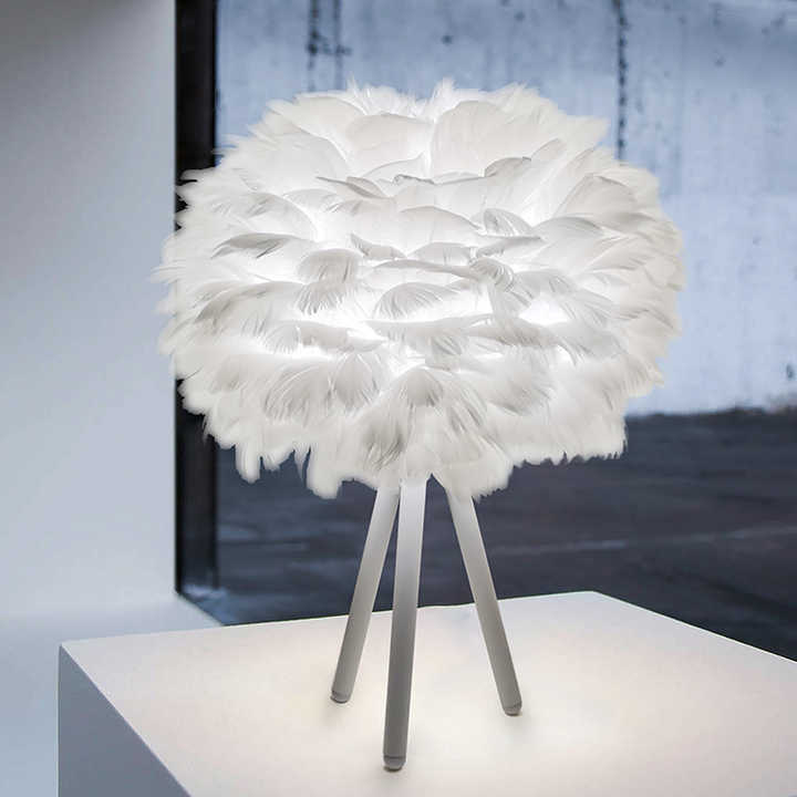 Maliben | Dimmable Table Lamp With Luxury Feathers – Pluma