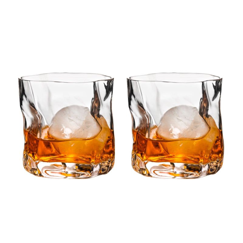 Maliben | Distorted Texture Whisky Glass Set