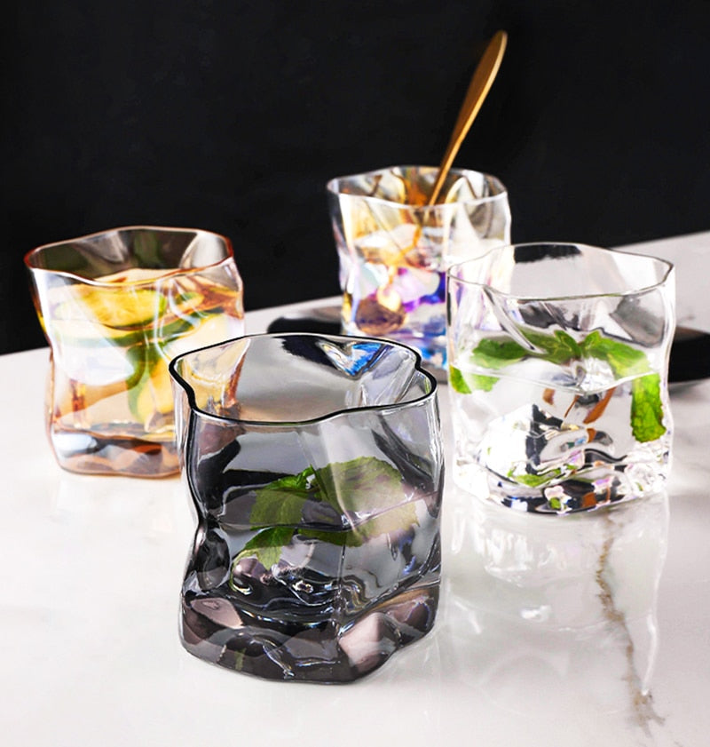 Maliben | Distorted Texture Whisky Glass Set
