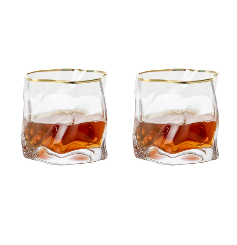 Maliben | Distorted Texture Whisky Glass Set