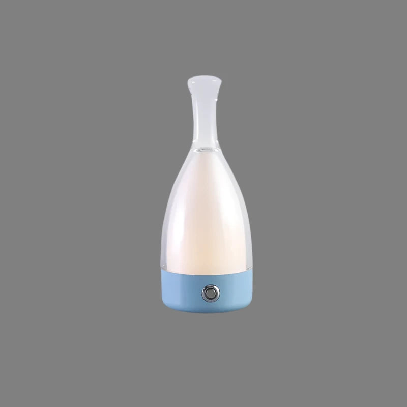 Maliben | Stylish Wine Bottle Table Lamp - Rechargeable With Dimmable Light