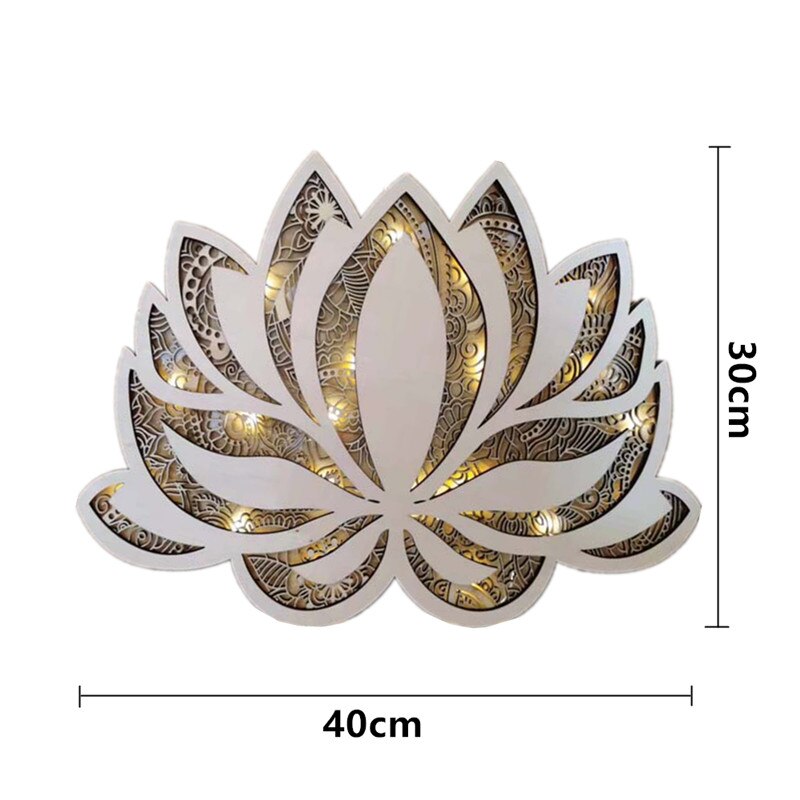 Maliben Spiritual Lotus Wall Lamp — Mandala LED Light