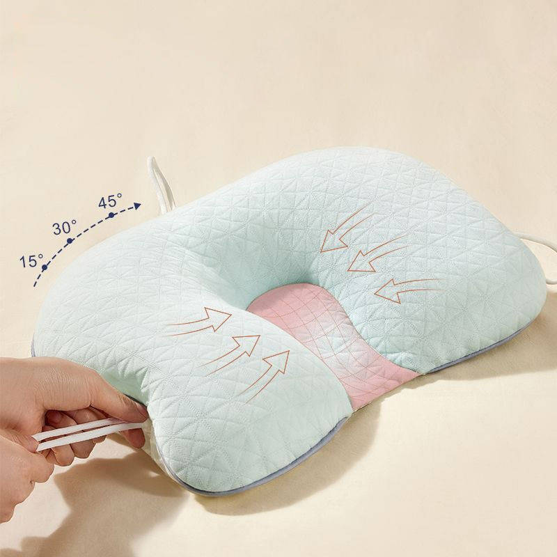 Maliben | Baby Pillow With Memory Foam And Cotton Cover, Portable Infant Support Cushion