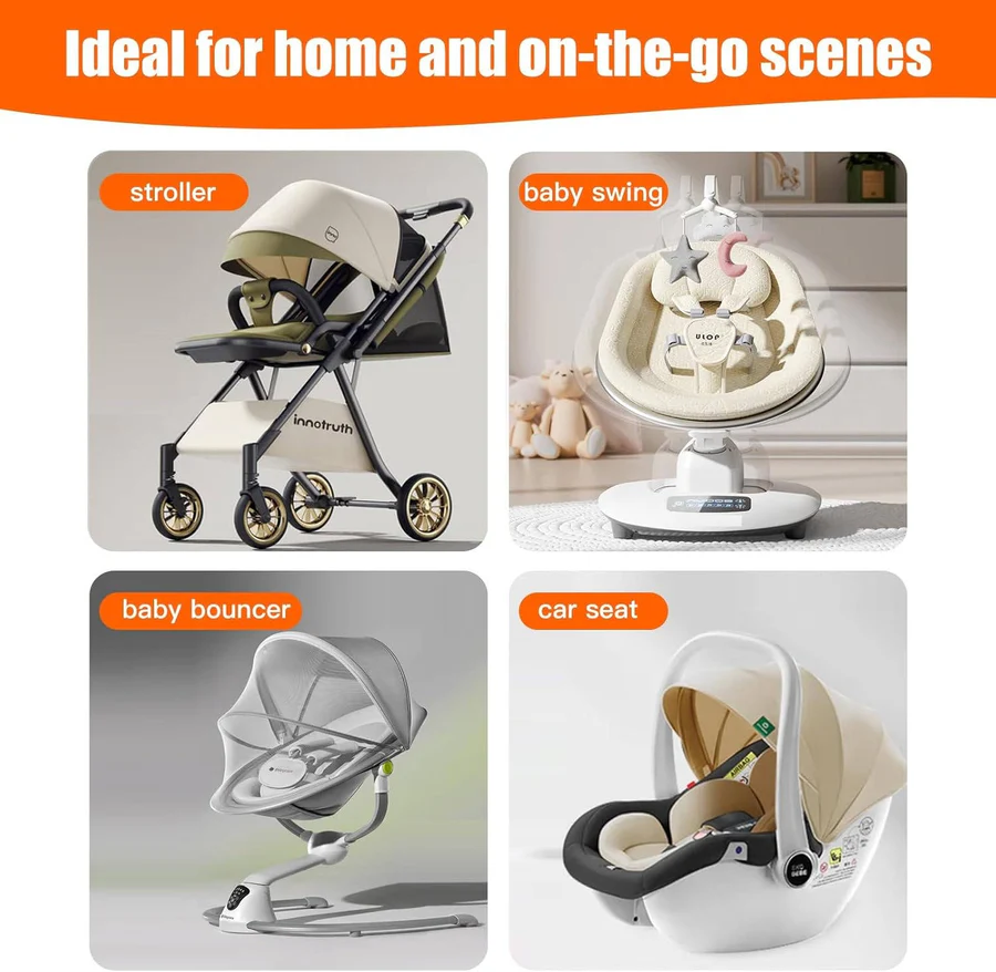 Maliben | Baby Pillow With Memory Foam And Cotton Cover, Portable Infant Support Cushion