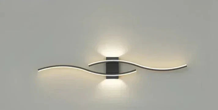 Maliben | Lumivora Wave Led Wall Light | Modern Wave Design | Energy Saving & Stylish | 60×15 Cm | Warm, Glare-Free Light