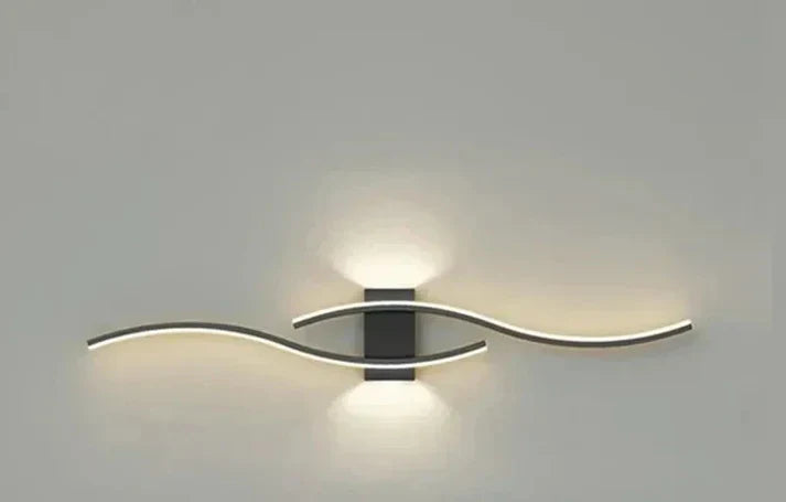 Maliben | Lumivora Wave Led Wall Light | Modern Wave Design | Energy Saving & Stylish | 60×15 Cm | Warm, Glare-Free Light