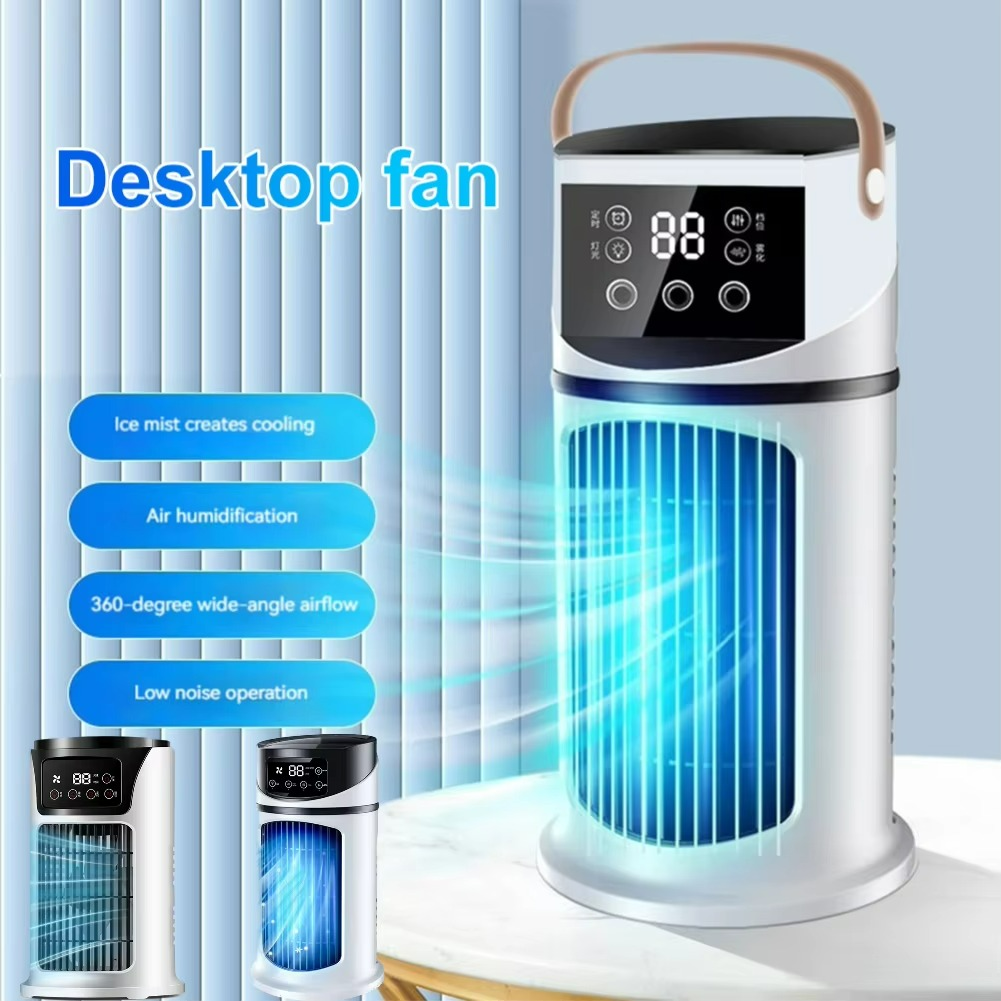 Maliben | Climaélan Aircooler | 3-In-1 Misting Fan With Humidifier & Led Ambiance Light