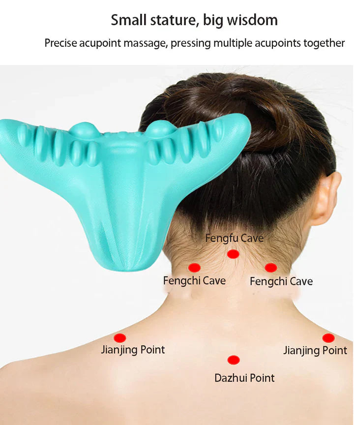 Maliben | Neck And Shoulder Stretch – Cervical Traction Pillow For Spinal Alignment And Massage