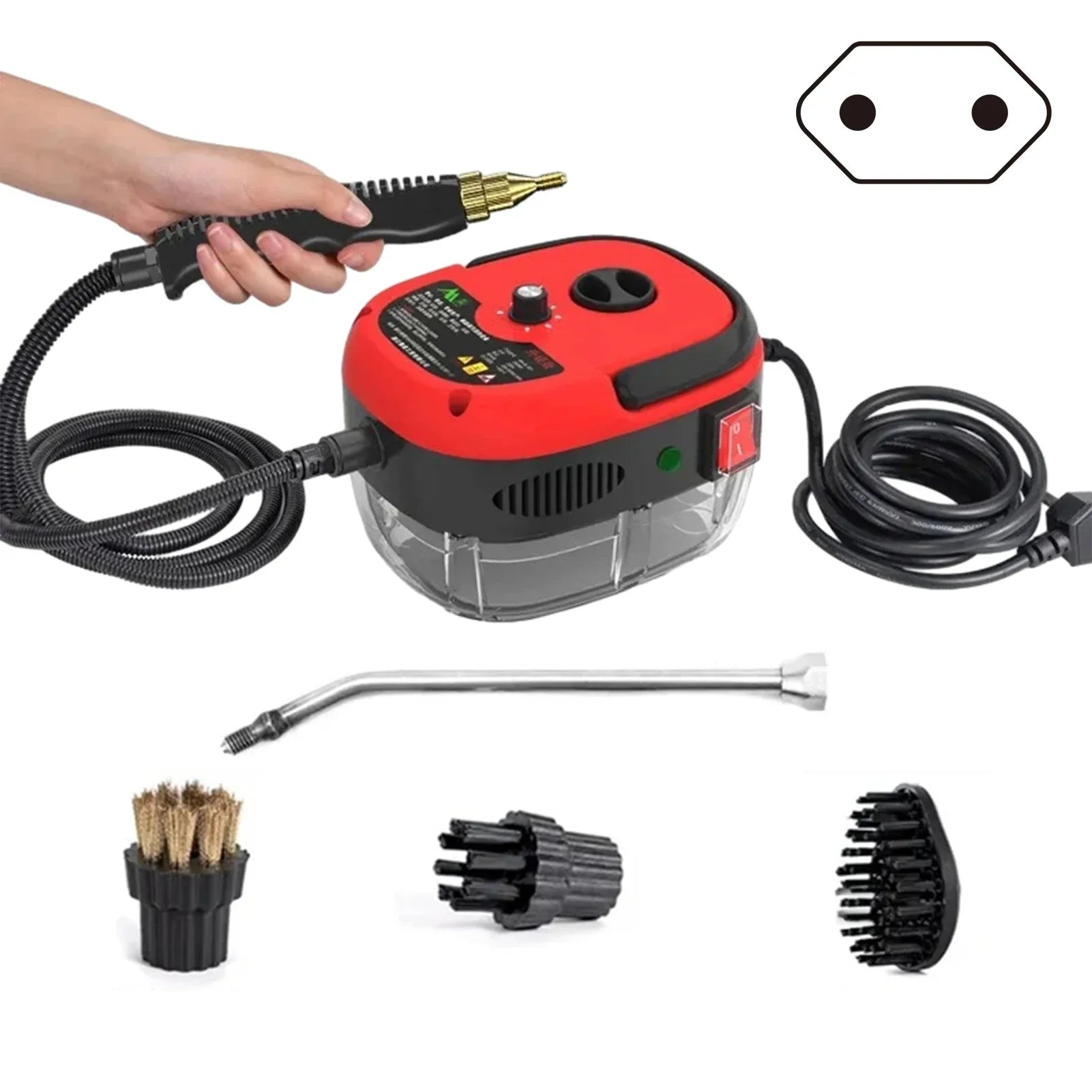 Maliben | 2500w High Pressure Steam Cleaner - 6 Settings For Home & Kitchen