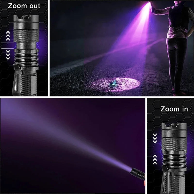 Maliben | LED UV Flashlight - Ultraviolet Inspection Lamp for Pet Urine and Stain Detection
