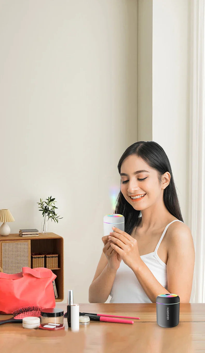 Maliben | Mini Air Humidifier With Aromatherapy - Usb Powered - Perfect For Car And Bedroom