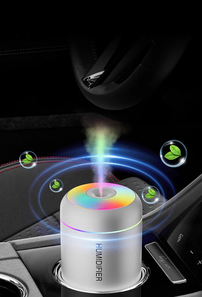 Maliben | Mini Air Humidifier With Aromatherapy - Usb Powered - Perfect For Car And Bedroom