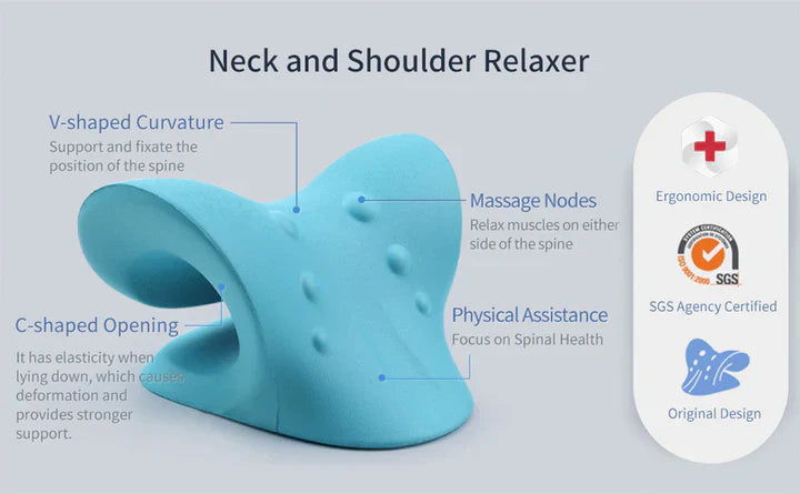 Maliben | Neck And Shoulder Stretch – Cervical Traction Pillow For Spinal Alignment And Massage