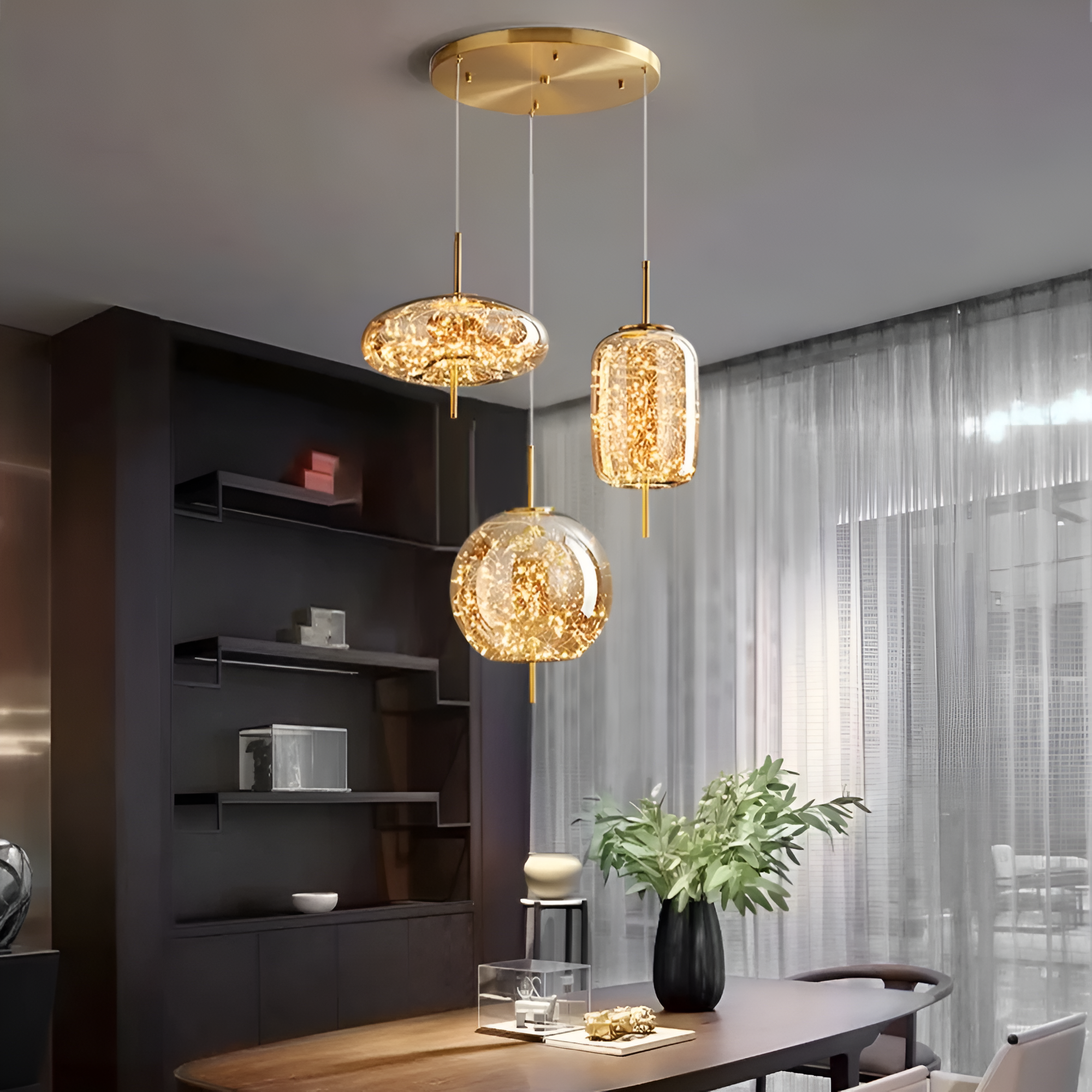 Maliben | Glass Nordic Luxe Pendant Lamp