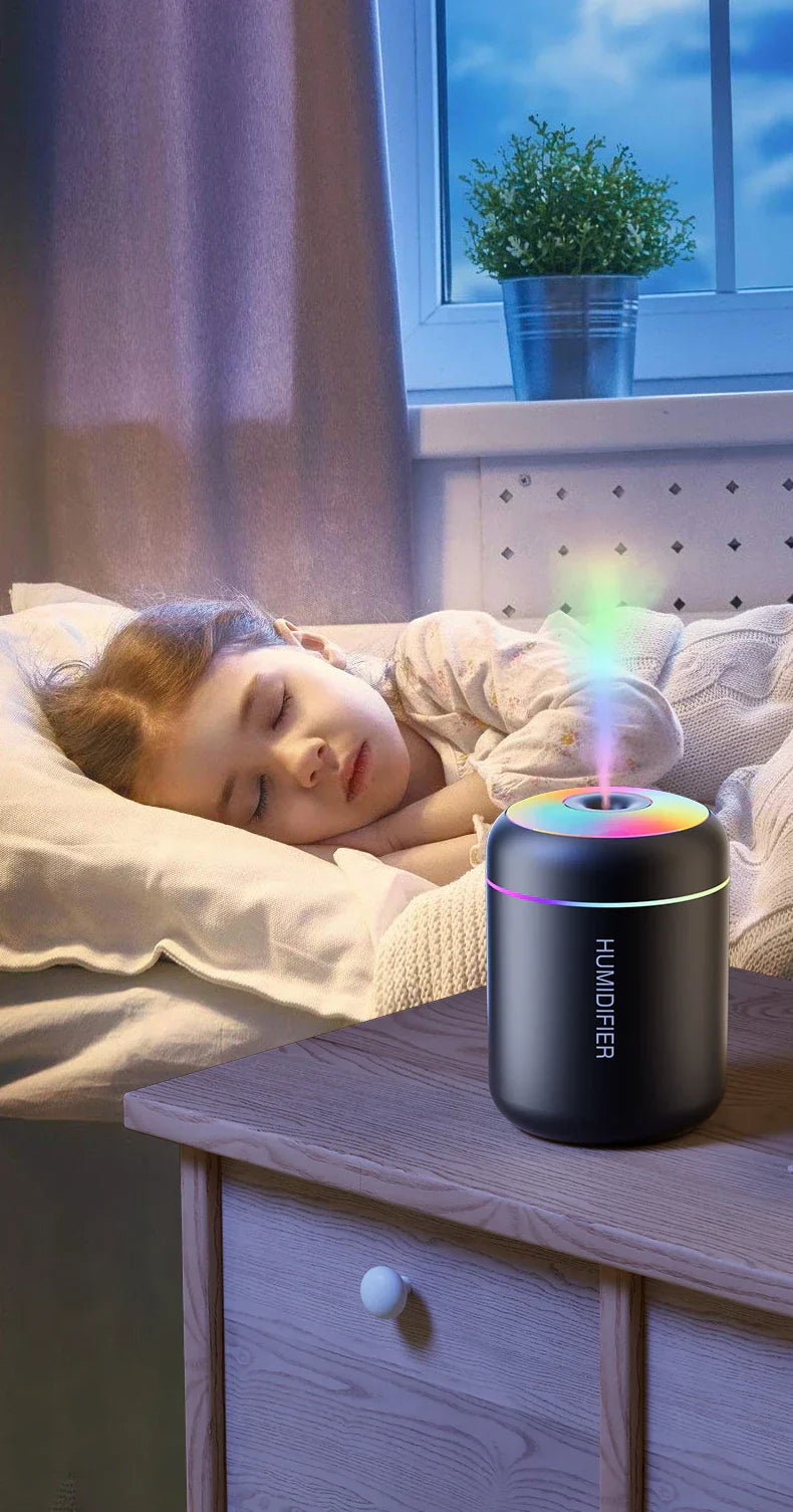 Maliben | Mini Air Humidifier With Aromatherapy - Usb Powered - Perfect For Car And Bedroom