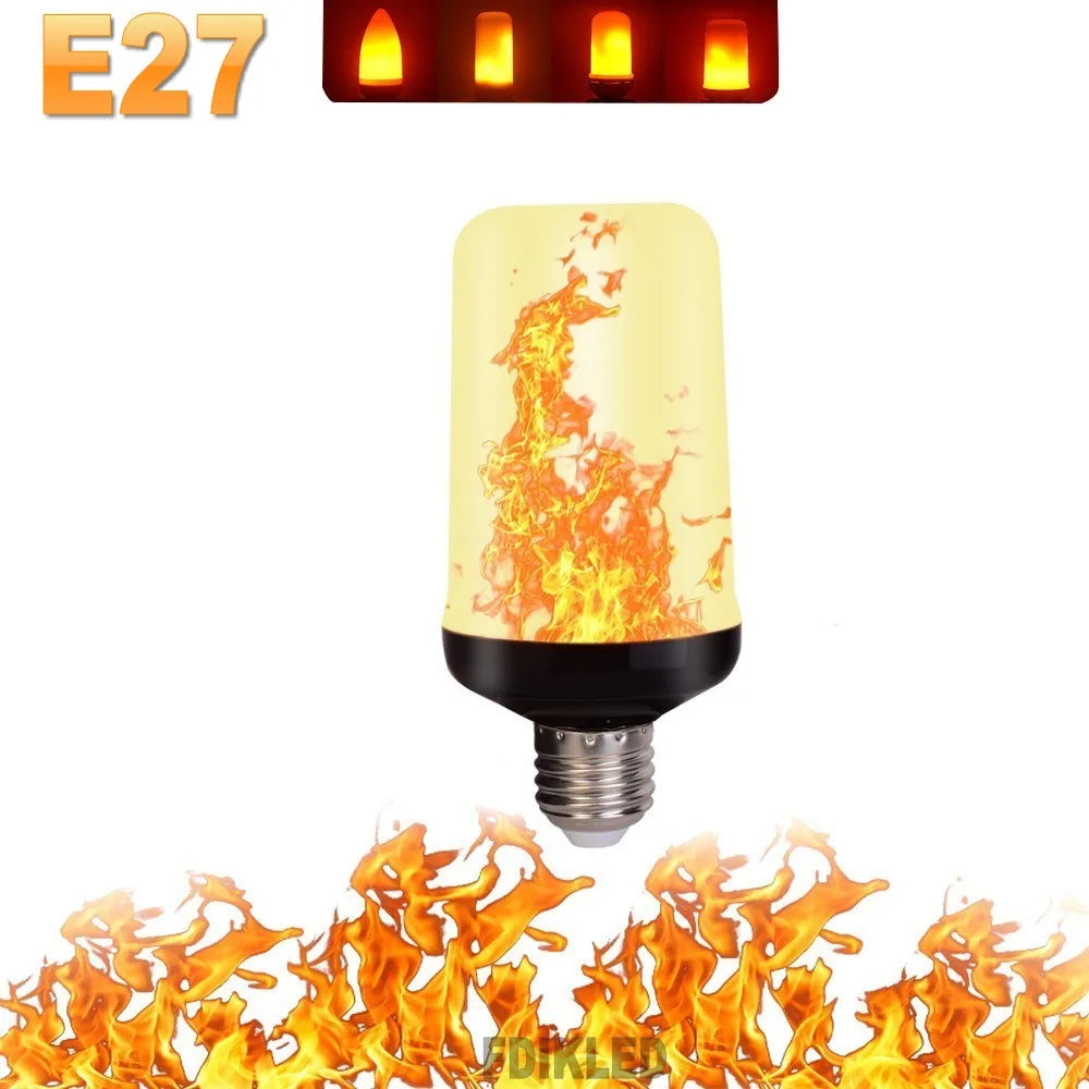 Maliben | Led Flame Light Party Lamp - 4 Modes Simulation Fire