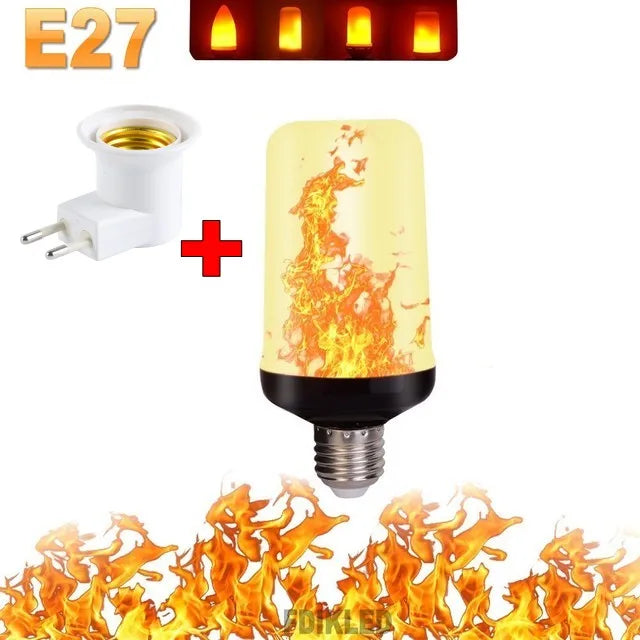 Maliben | Led Flame Light Party Lamp - 4 Modes Simulation Fire