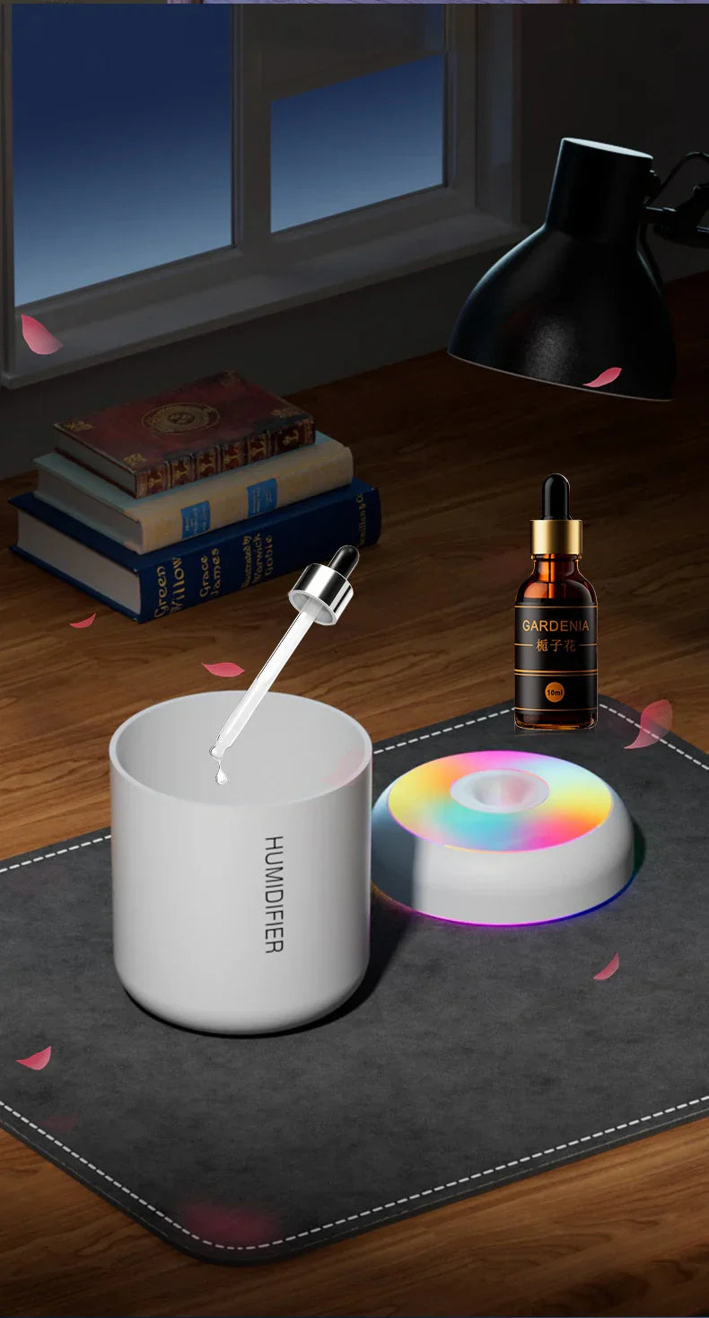 Maliben | Mini Air Humidifier With Aromatherapy - Usb Powered - Perfect For Car And Bedroom