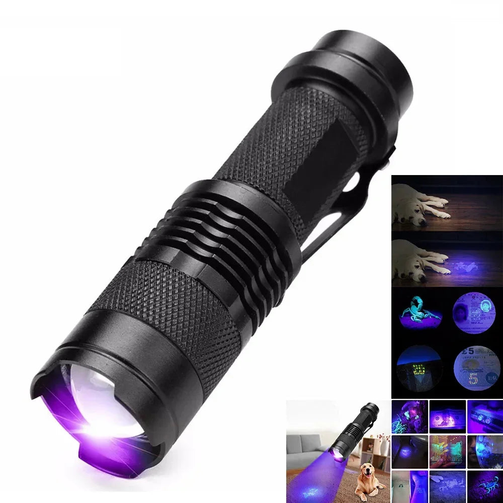 Maliben | LED UV Flashlight - Ultraviolet Inspection Lamp for Pet Urine and Stain Detection