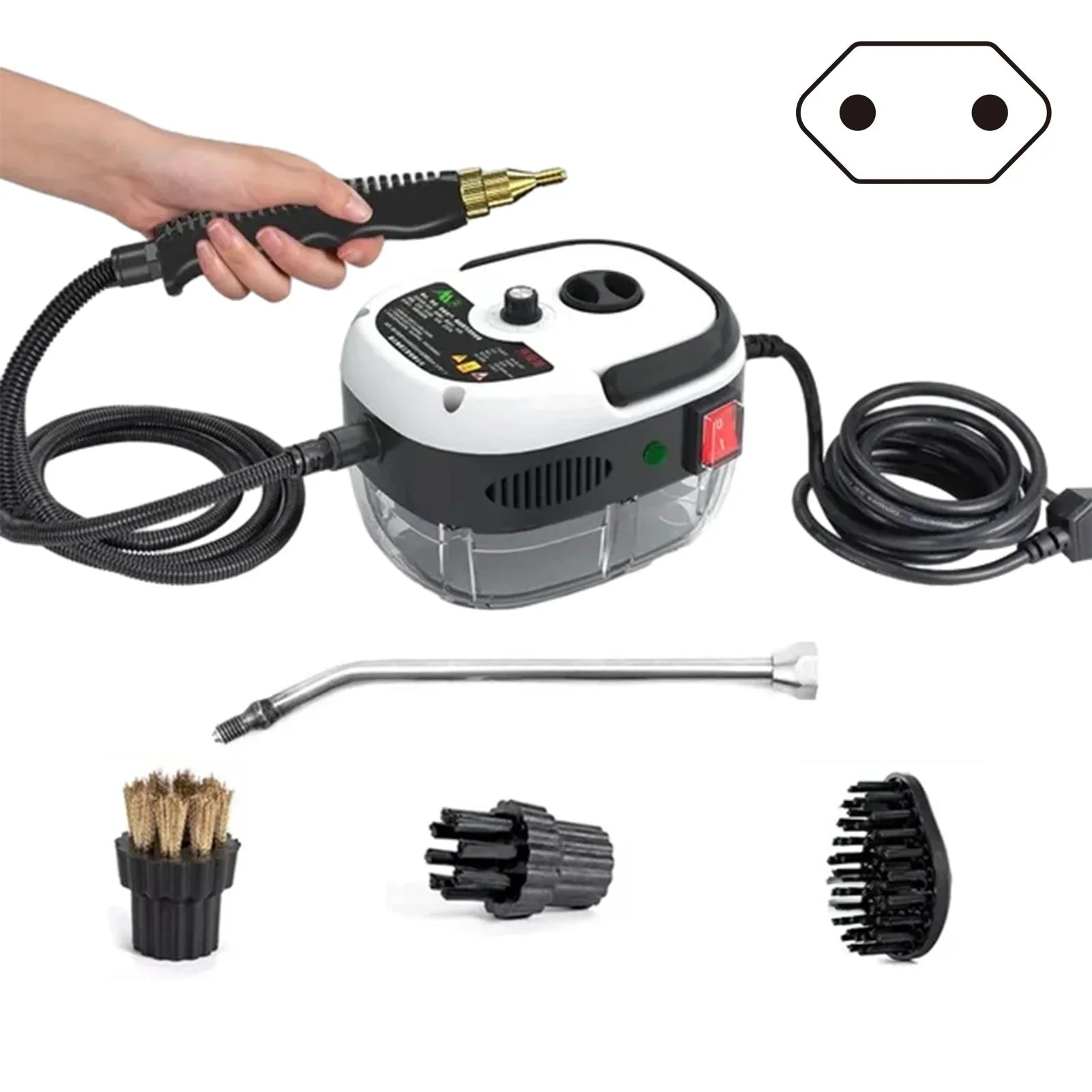Maliben | 2500w High Pressure Steam Cleaner - 6 Settings For Home & Kitchen