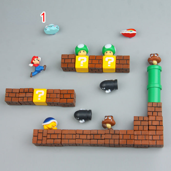 Maliben MarioMagnet Fridge Magnets — Super Mario Kitchen Decor