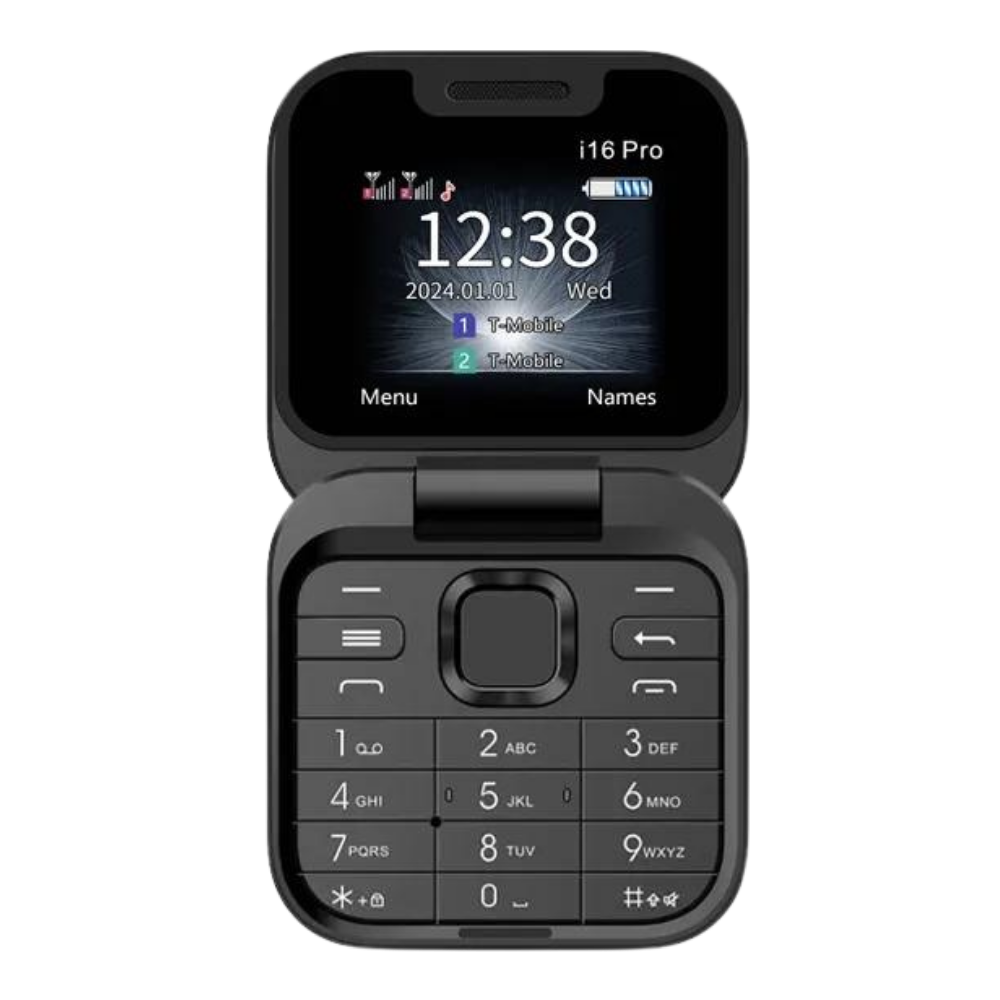 Small foldable mobile phone with dual SIM card