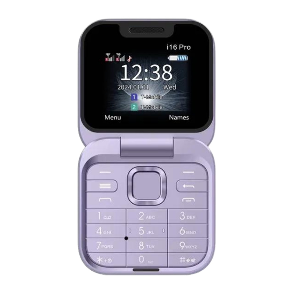 Small foldable mobile phone with dual SIM card